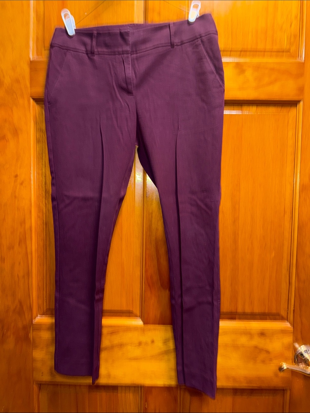 LOFT Plum Skinny Ponte Pants